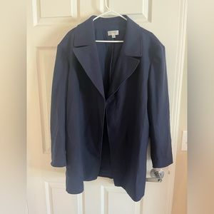 Tahari Oversized Navy Blazer
